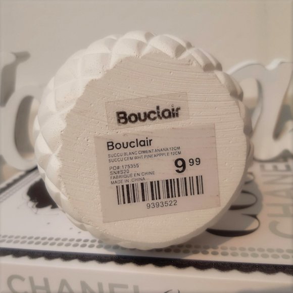 BOUCLAIR Free with $50+ Purchase-Faux Succulent In White Matt Ceramic Pi… - Picture 4 of 4